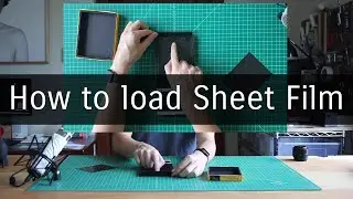How to load large format sheet film holders + tips!