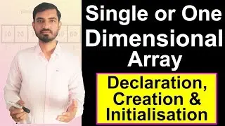 Arrays In Java - Single Dimensional (One Dimensional) Array by Deepak