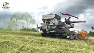 advanced combine for harvesting rice plants