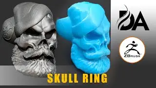 How to Make a SKULL RING in ZBrush Tutorial 