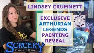Sorcery TCG - Arthurian Artwork and Card Reveal w/ Lindsey Crummett and Erik Olofsson (Fixed Audio)