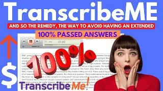 TranscribeMe Audio Test Answer | TranscribeMe March Audio Answer | Make Money Online | Proof