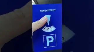 Eine Parkscheibe mit Uhrwerk?! 🚗⏰ 