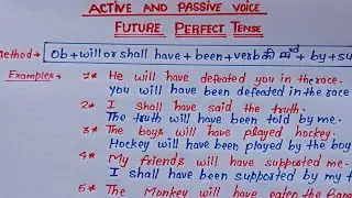 Mastering Future Perfect Tense: Active and Passive Voices Explained