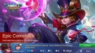 Epic Come Back,, Nagyabang kagad ang kalaban #mobilelegends #harleygameplays