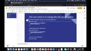 Add a new column to an existing table with Laravel migration
