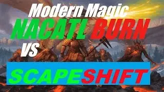 Modern MTG: Nacatl Burn vs Scapeshift, Game 2