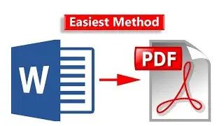 Convert Word File to PDF in Just One Click | Easy and quick Method