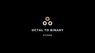 Python Octal to Binary