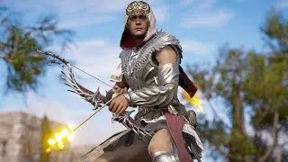 Assassins Creed Odyssey Stealth Kills & Combat With Pegasos Armor