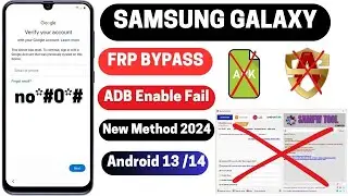 Finally New Method 2024 All Samsung Galaxy S23 UltraS21S22S20S24 FRP Bypass Android 13🔥14 Remove FRP