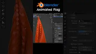 How to make an animated flag in Blender 