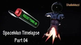 Blender 2.9 Space Man Timelapse - Part 04