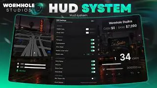 FiveM Clean HUD System | Wormhole-hud | Clean  & Simple 3D Design