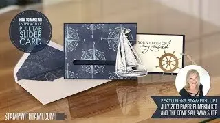 How to make a Pull Tab Slider Card featuring Stampin Up and Paper Pumpkin