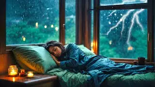 Sleep Music for Deep Sleep, Rain and Thunder, Beat Insomnia and Fall Asleep Fast, Thunderstorm