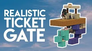 Realistic Turnstile / Toll Gate / Keycard Door 🎫 | Minecraft Java & Bedrock 1.21+ Redstone Tutorial