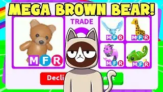 Traded my MEGA TEDDY BEAR (Adopt me)
