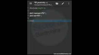 Embedded C Program for IR Proximity Sensor With 8051 Microcontroller