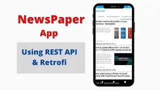 Newspaper app in android studio using Rest api & Retrofit in Java