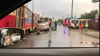 ДТП с трамваем на Каляева