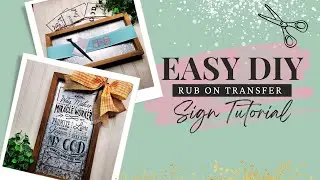 How To Make Rub On Transfer Signs