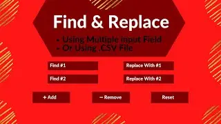 Find and Replace Multiple Text Online