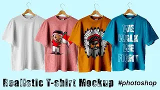 Realistic T Shirt Mockup Photoshop (Tutorials and Free PSD Download)