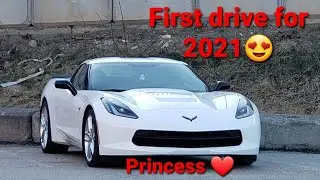 Princesses first drive for 2021.  Good Lord I LOVE this car.