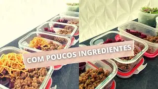 MARMITAS para SEMANA com Carne Moída e Beterraba| E preparação da salada para os 05 dias da semana.