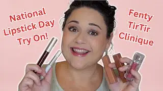 National Lipstick Day 2024! New Lip Products Unbox & Try On! Fenty Gloss Sticks, Clinique, TIRTIR!