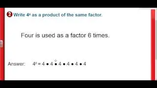 Exponents - Middle School Math