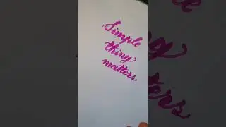 Calligraphy with brush pen // handwriting with passion //Camlin brush pen