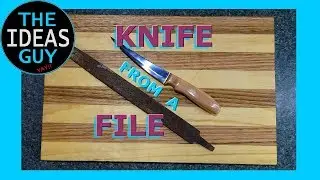 Make a Knife from a File (file knife making without a forge!)
