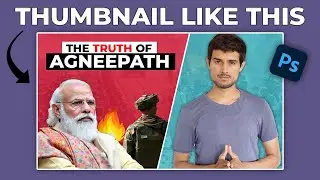 How To Make Thumbnail Like Dhruv Rathee - @dhruvrathee / Photoshop Tutorial
