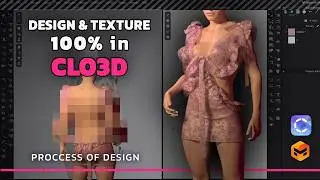 Creating a Sheer Ruffle Dress in Marvelous Designer and CLO3D| + download link