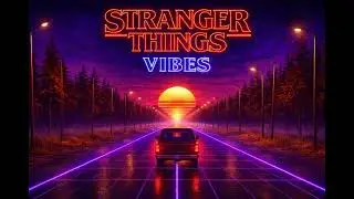 Stranger Things Synthwave | 1980s Neon Retrowave | Background loop video