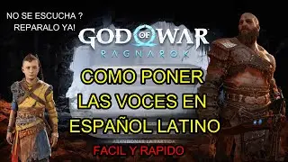 COMO PONER VOCES EN ESPAÑOL LATINO Y ESPAÑOL ESPAÑA GOD OF WAR RAGNAROK PC
