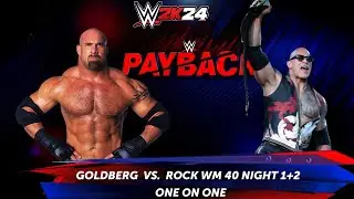 Full Match - Goldberg vs The Rock: Payback | WWE 2k24
