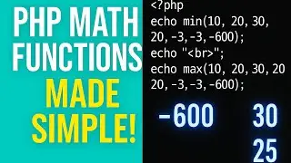 3 Powerful PHP Math Functions You Must Know | Easy Coding Tutorial for Beginners