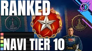 Le migliori e peggiori navi t10, per le battaglie classificate in lega oro - World of Warships
