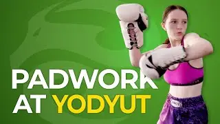 Maddie Mitchell Padwork with Hilary Mack at Yodyut Muay Thai | Awakening Natural Series | Episode 10