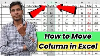 How to Move Columns in Excel