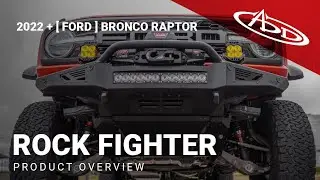 2022 - Up Ford Bronco Raptor Rock Fighter Winch Front Bumper