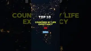TOP 10 COUNTRIES BY LIFE EXPECTANCY IN 2024.#puzzlechallenge #quiz #gk #viralshorts2024