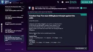 Gillingham football manager vs CPFC