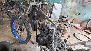 PROSES PEMBUATAN FRAME TRAIL JADUL MESIN YAMAHA SCORPIO | PART1