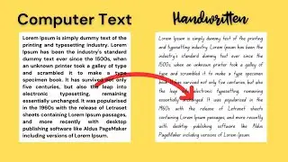 Convert Digital Writing to Handwritten with PYTHON | Convert typed text to handwritten using python