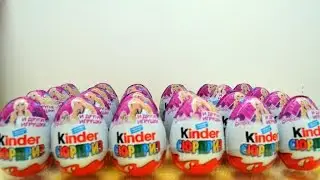 24 eggs Kinder Surprise Barbie для девочек Go move Часть 5