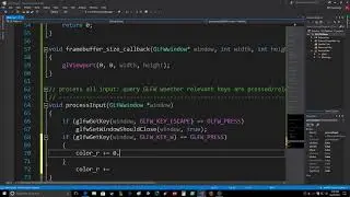 OpenGL   Learnopengl   Process Input Basic Visual Studio 2017